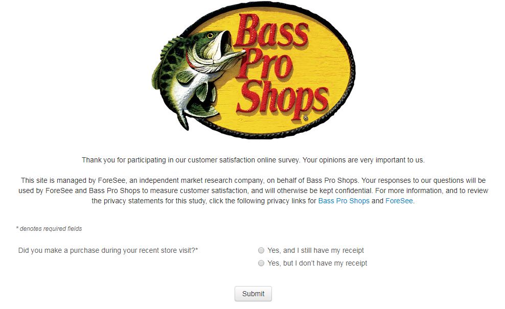 bass pro survey