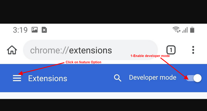 chrome extensions on android