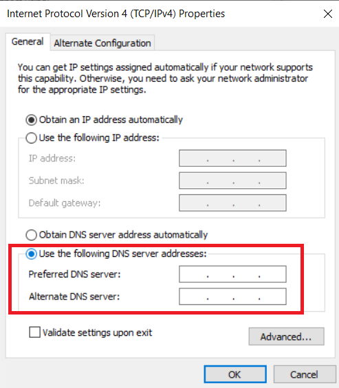 Preferred DNS Server