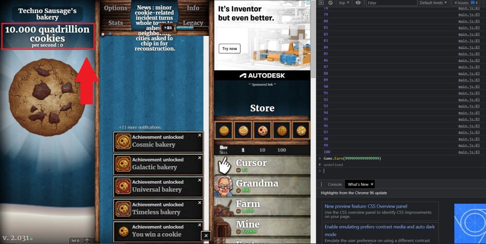 Cookie Clicker Hack Worked