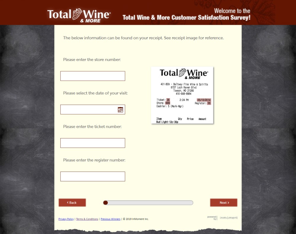 total wine survey