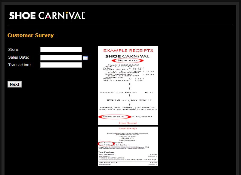 shoe carnival survey