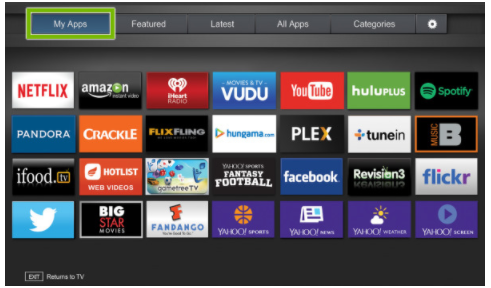 Add apps to Vizio VIA+ Tv