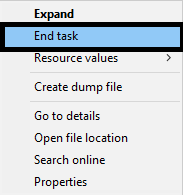 End Task