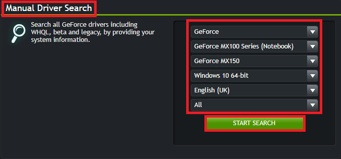 nvidia driver download