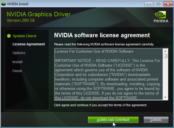 Nvidia graphics driver terms and conditions