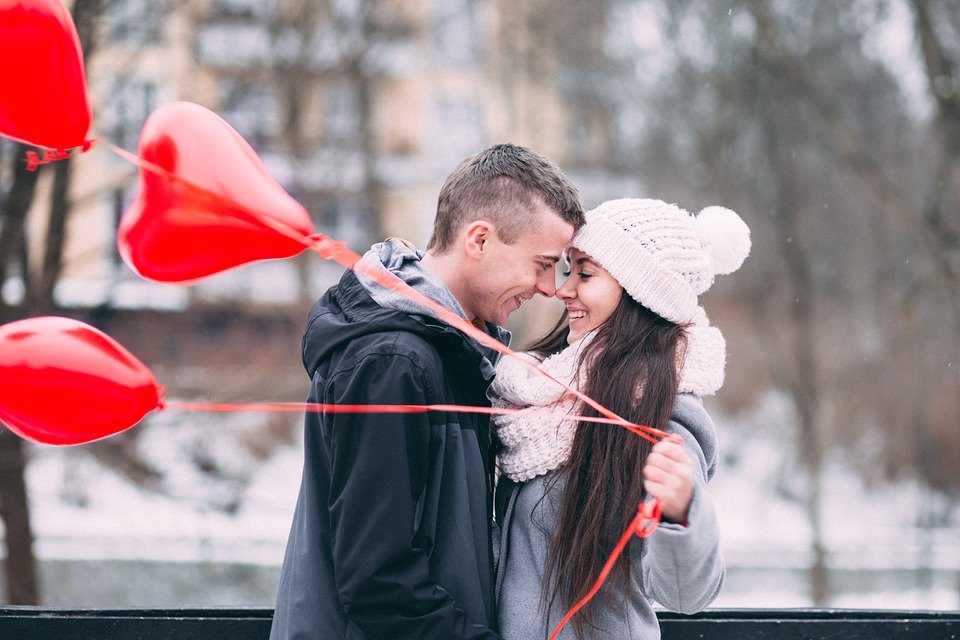 People, Man, Woman, Couple, Happy, Love, Date, Cold