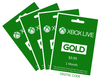 Xbox Live Gold Gift cards