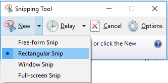 How to use Snipping tool