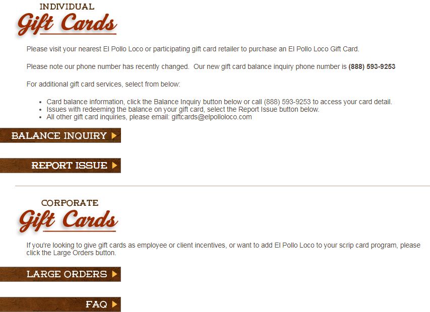 El pollo loco gift cards