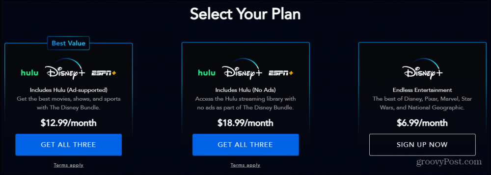 Disney Plus Price