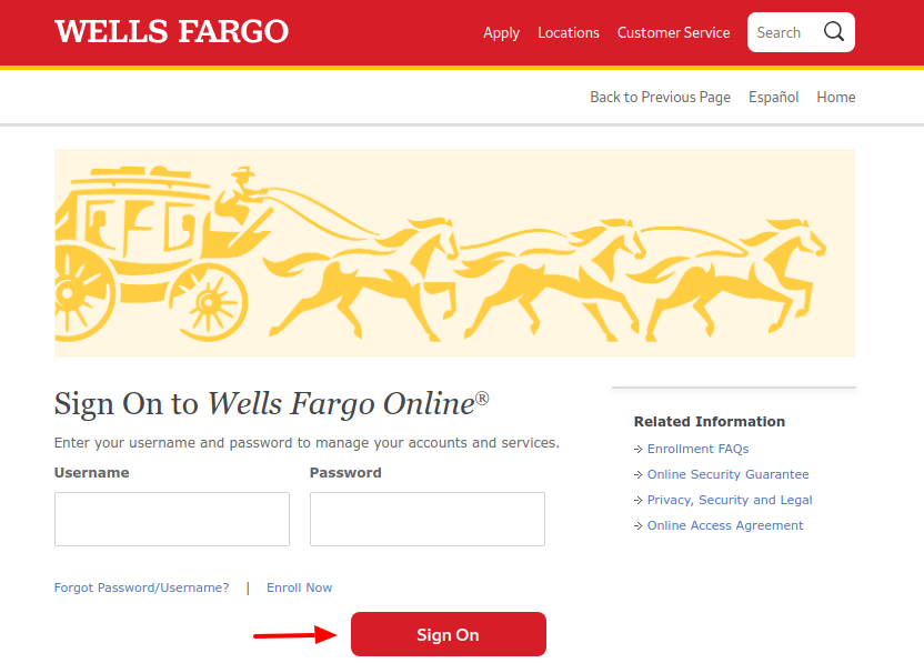 Wells Fargo Sign in