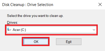 Selecting Drive