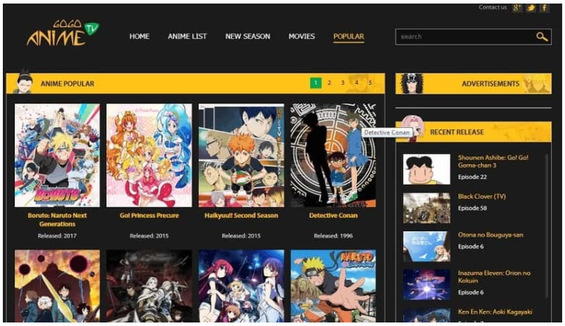 Go Go Anime: Online Website