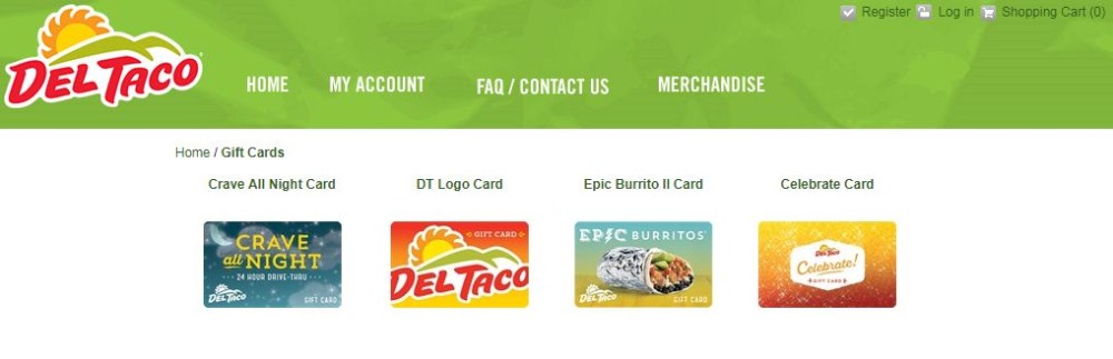 del taco gift card