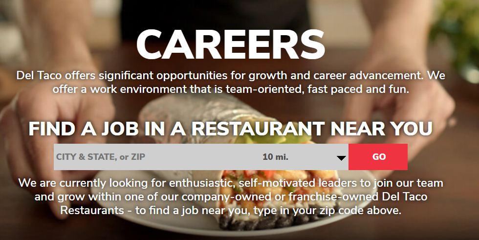 del taco career option