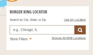 Burger King Location