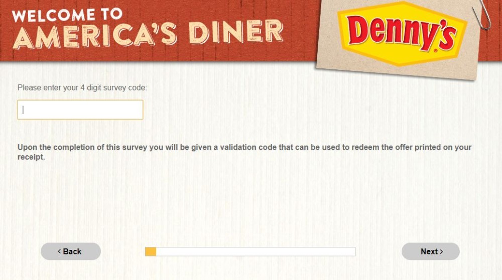 denny's survey