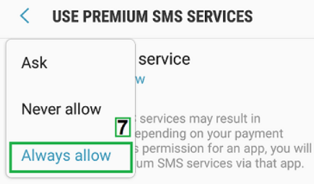 Always Allow - Free Msg Unable To Send Message Message Blocking Is Active Error