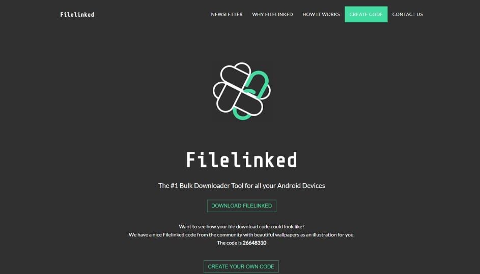 Filelinked Website