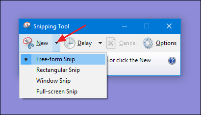 snipping tool windows 10