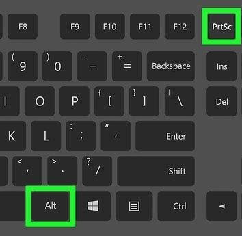 Alt Key + Print Screen Key