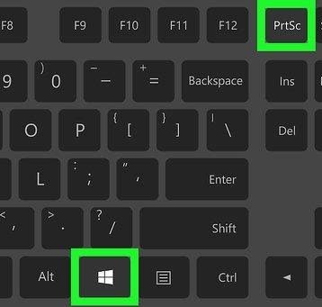 Windows Key + Print Screen Key