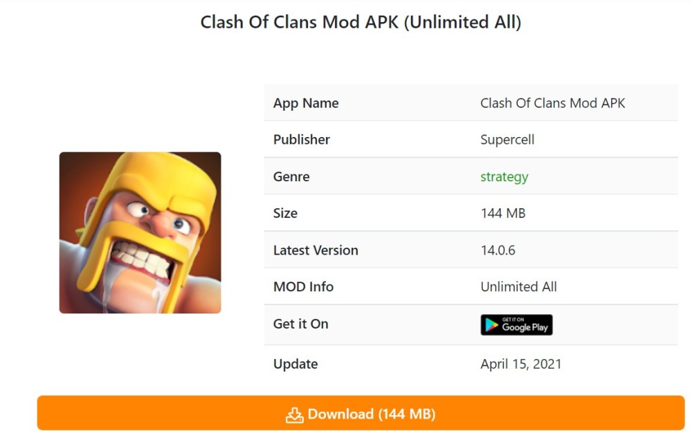 Clash of Clans hacks apk