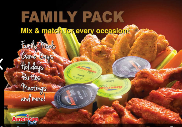 American deli restaurant family pack 