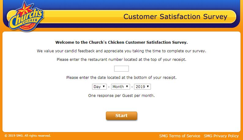 churchs chicken survey