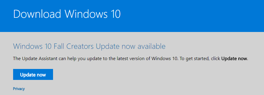 Windows 10 Update