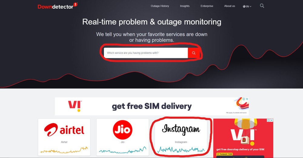 Instagram Down Detector