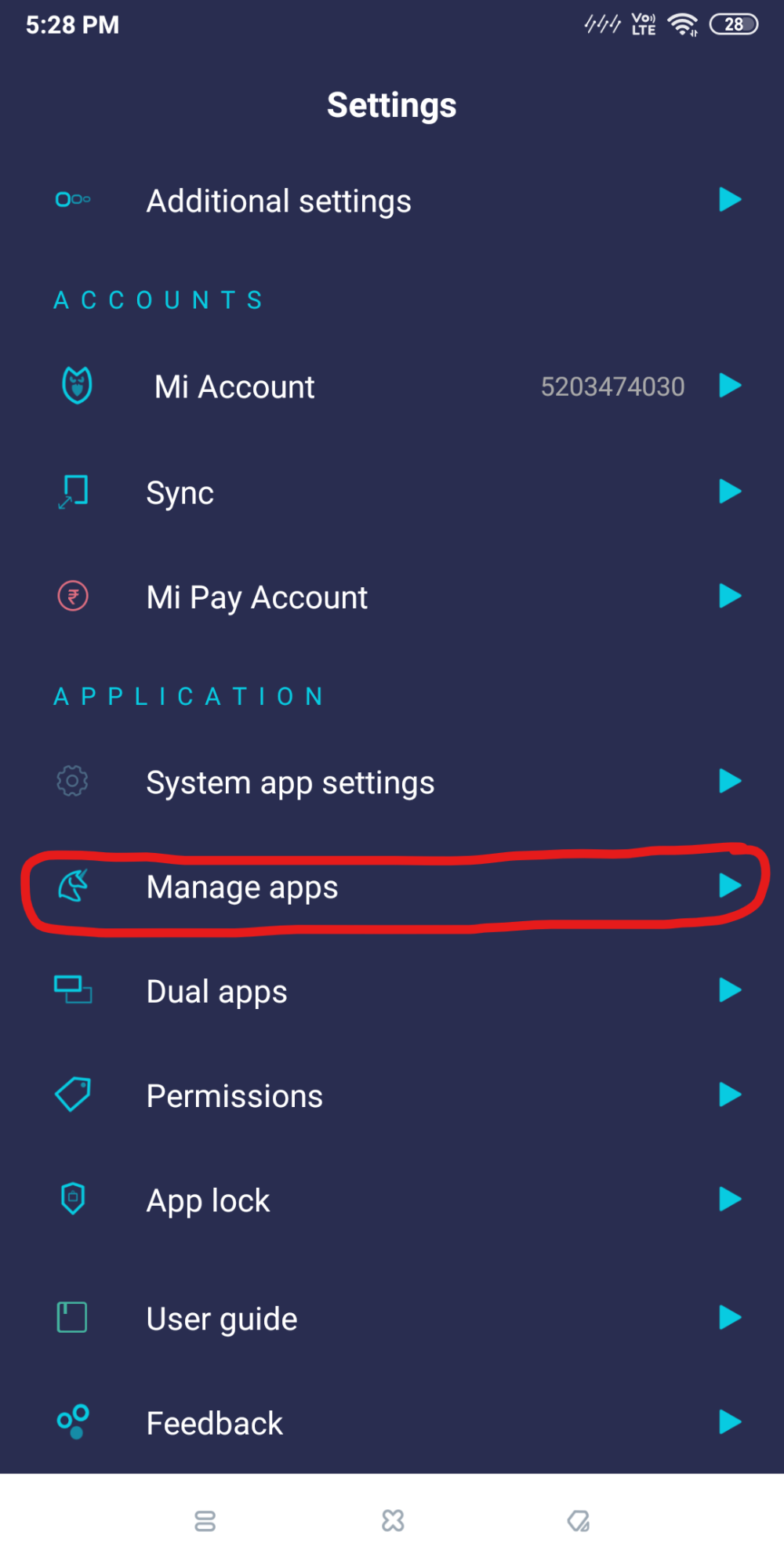 Manage Apps