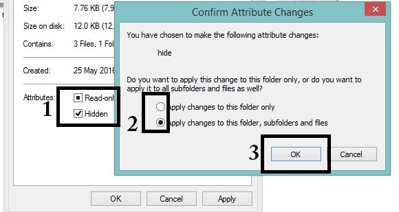 How to open hidden files