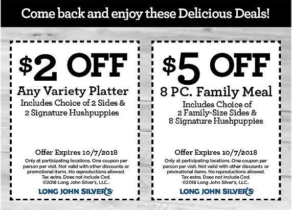 Long John Silver Coupon