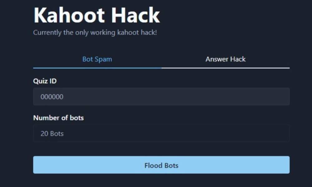 kahoot hack chrome extension