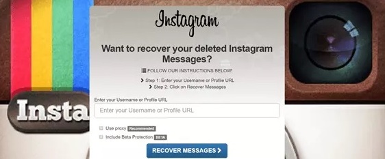 Instagram Message Recovery