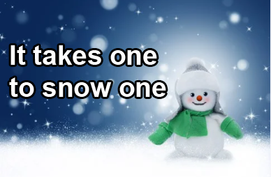 Snow Man Puns for December