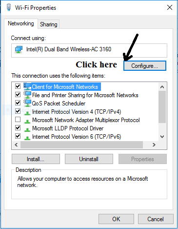 no default gateway windows 10