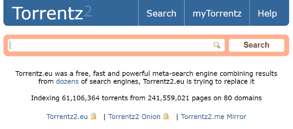 Torrentz2 - Skytorrent proxy sites 