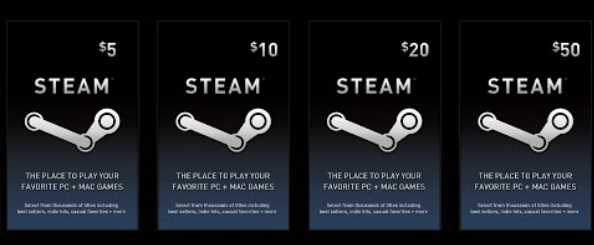 Steam Wallet Gift Crads