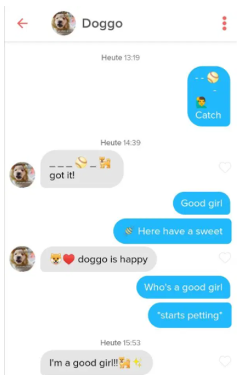 Openers using Emojis and GIFs on Tinder