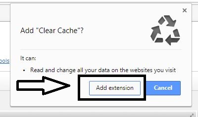 Add Clear Cache Extension