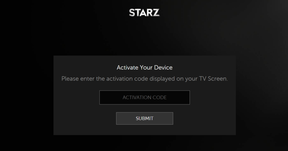 activate starz 