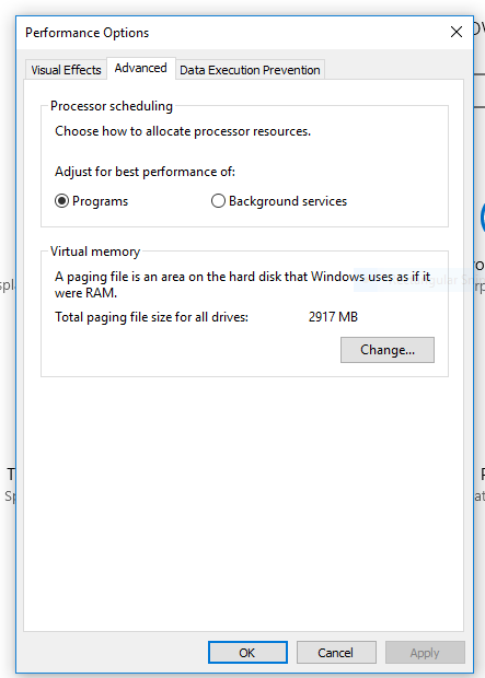 system and compressed memory disk usage